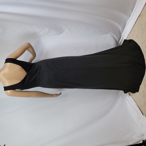 ABS Collection Plunging Neckline Jersey Shape Evening Gown - Picture 13 of 17